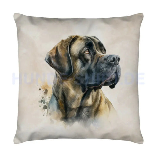 Kissen "Presa Canario Portrait" Weiß – hunde-shirt.de