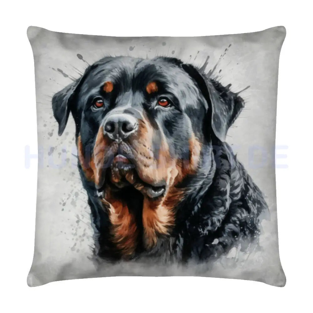 Kissen "Rottweiler - Big Boy" Weiß – hunde-shirt.de