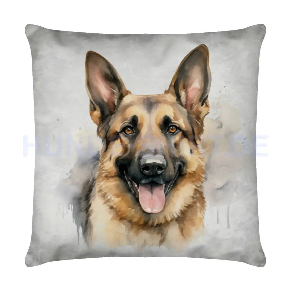 Kissen "Schäferhund - Portrait" Weiß – hunde-shirt.de