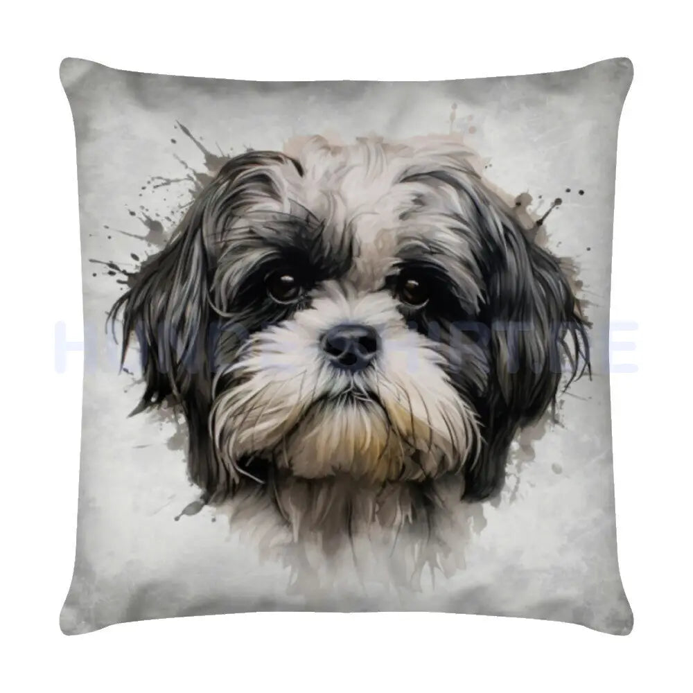 Kissen "Shih Tzu - Blick" Weiß – hunde-shirt.de