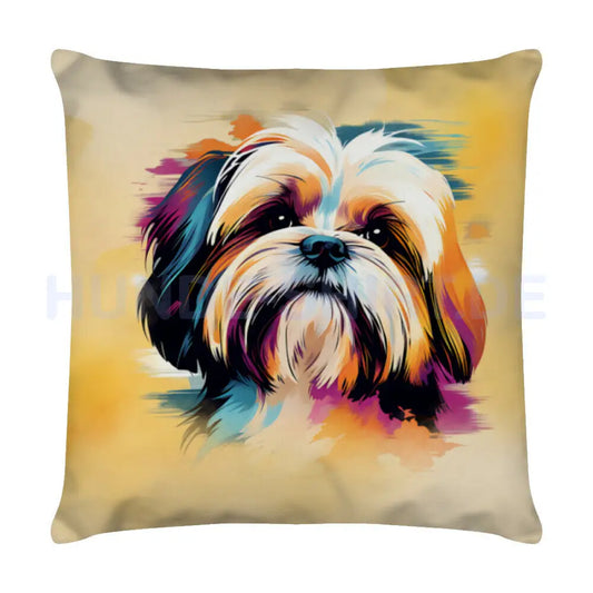 Kissen "Shih Tzu Color" Weiß – hunde-shirt.de