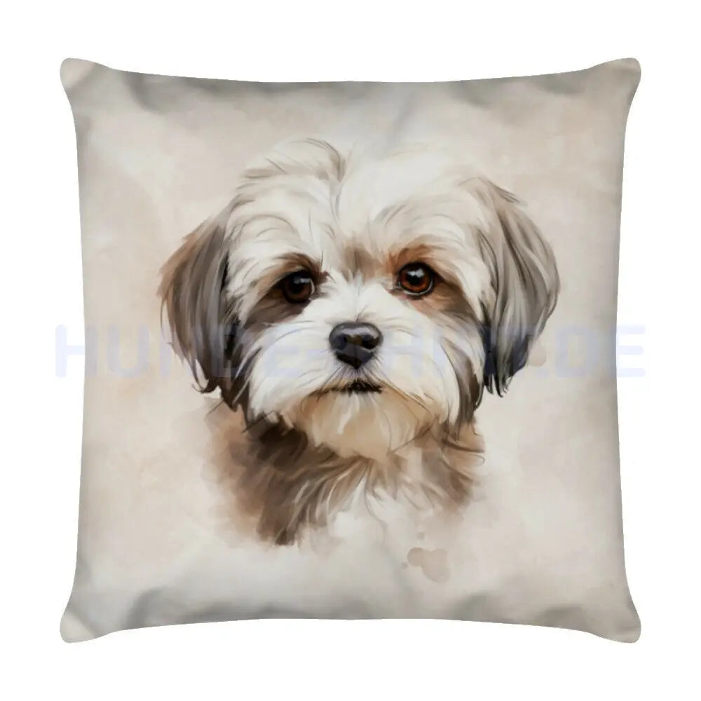 Kissen "Shih Tzu Portrait" Weiß – hunde-shirt.de