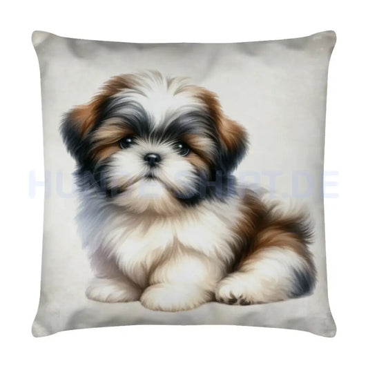 Kissen "Shih Tzu - Puppy" Weiß – hunde-shirt.de