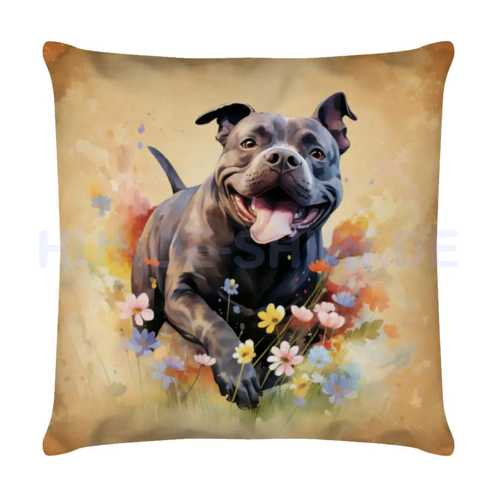 Kissen "Staffordshire Bull Terrier" Weiß – hunde-shirt.de