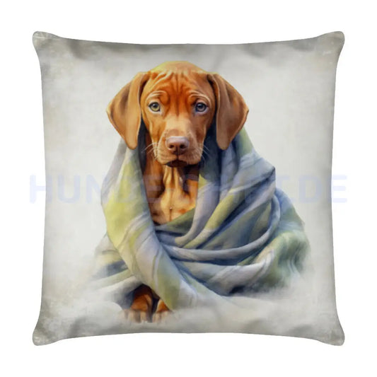 Kissen Vizsla - Kuscheln" Weiß – hunde-shirt.de