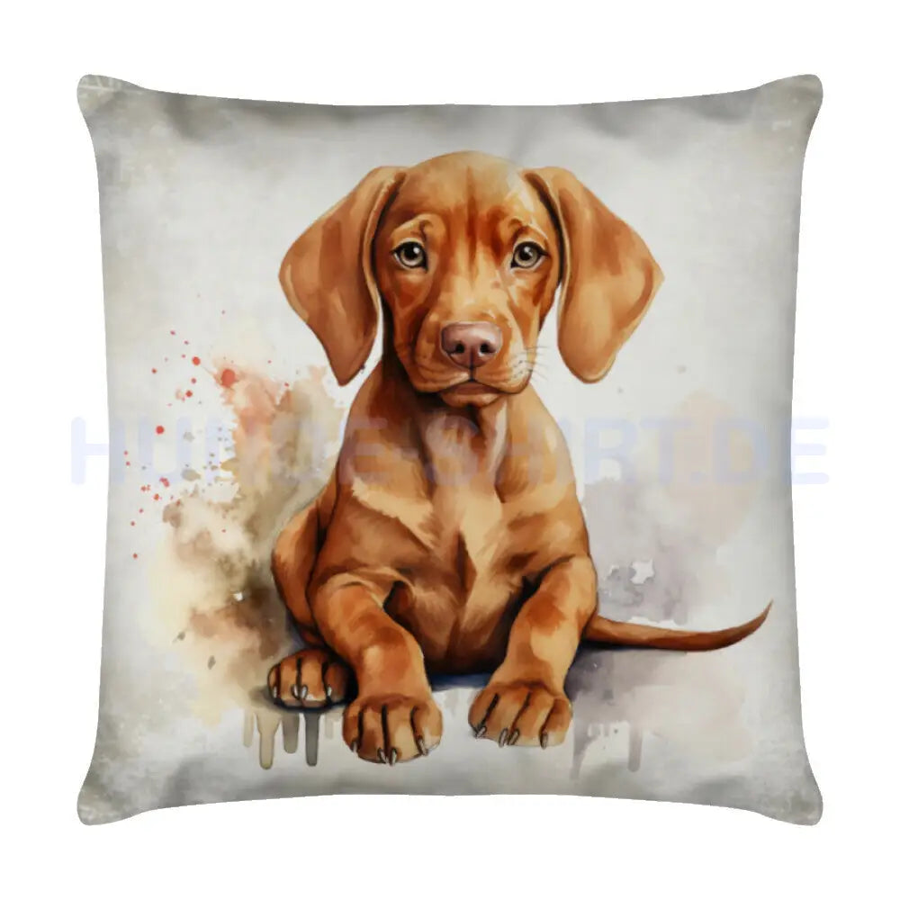 Kissen "Vizsla - Puppy" Weiß – hunde-shirt.de