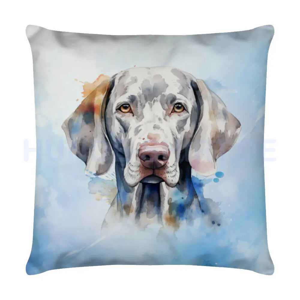 Kissen "Weimaraner Ice" Weiß – hunde-shirt.de