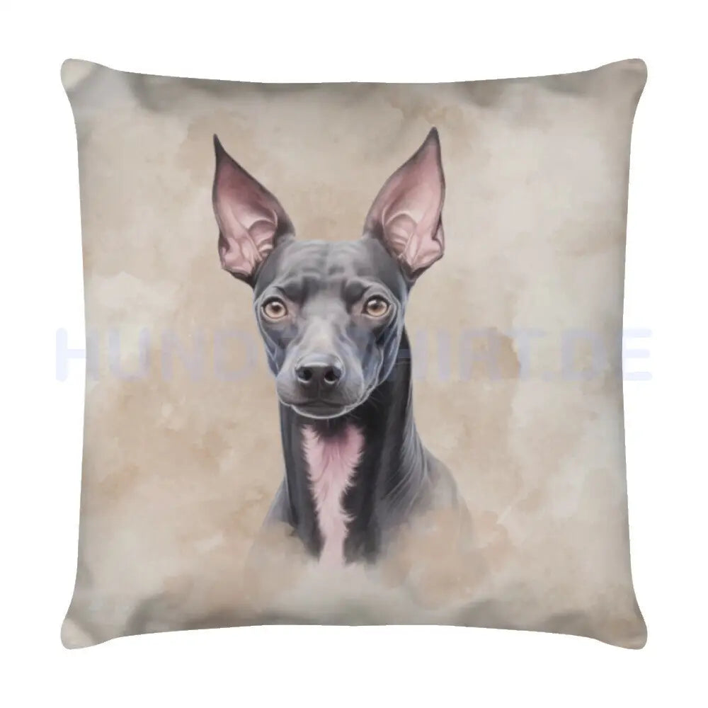 Kissen "Xolo Portrait" Weiß – hunde-shirt.de