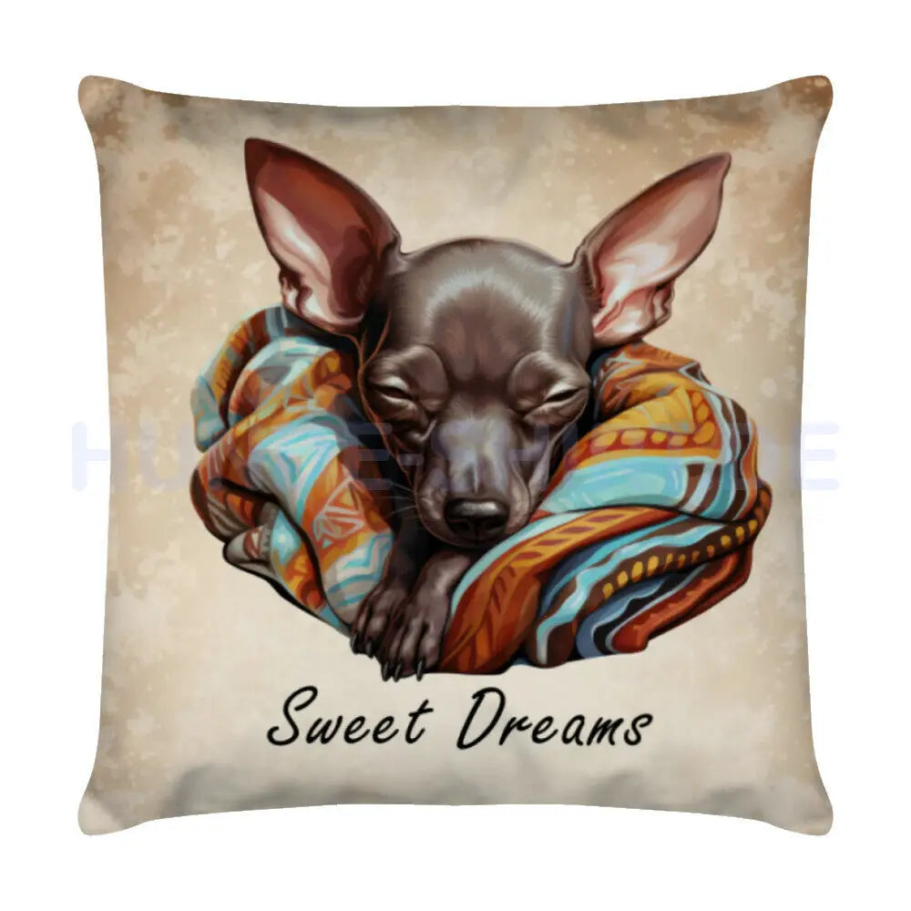 Kissen "Xolo - Sweet Dreams" Weiß – hunde-shirt.de