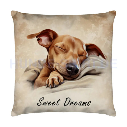 Kissen"Italian Greyhound - Puppy Sweet Dreams" Weiß – hunde-shirt.de