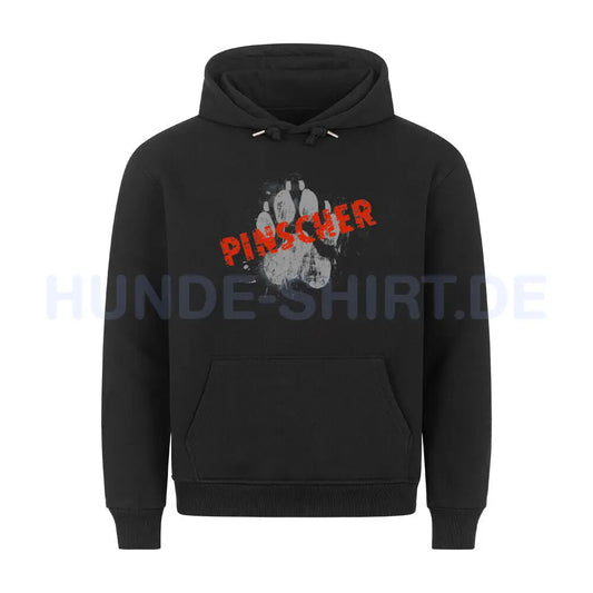 Premium Hoodie "Affenpinscher - Pinscher PAW" Schwarz – hunde-shirt.de