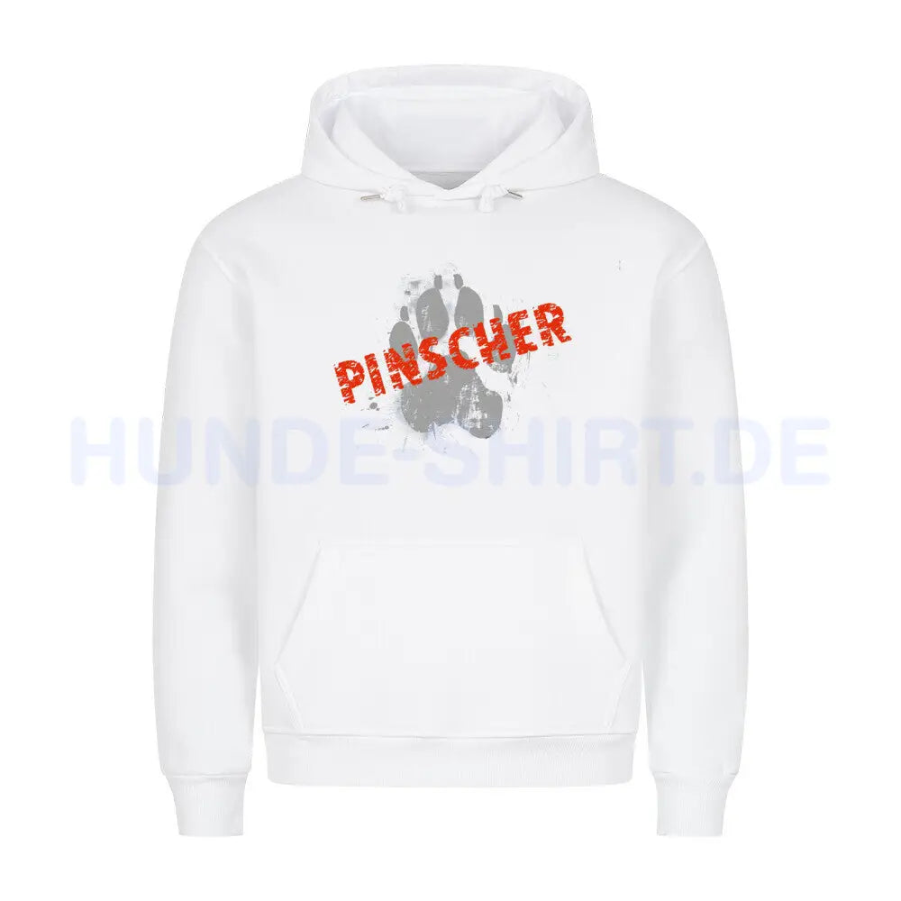 Premium Hoodie "Affenpinscher - Pinscher PAW" Weiß – hunde-shirt.de