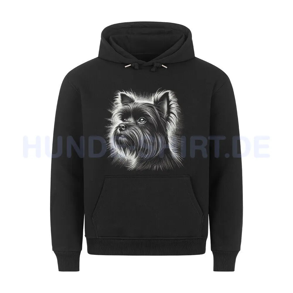 Premium Hoodie "Affenpinscher - Shine" Schwarz – hunde-shirt.de