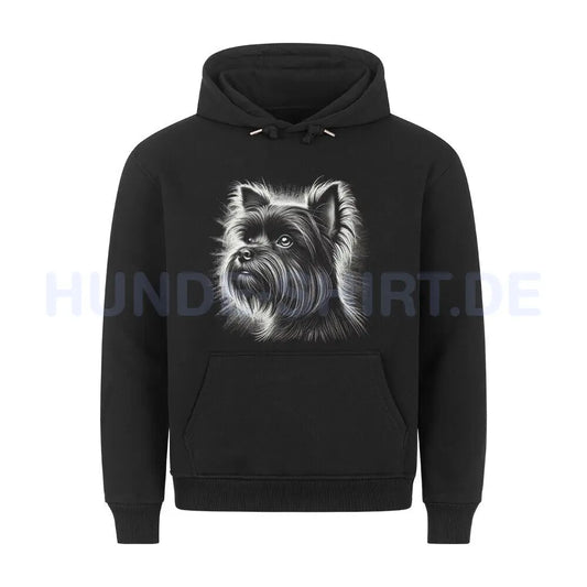 Premium Hoodie "Affenpinscher - Shine" Schwarz – hunde-shirt.de