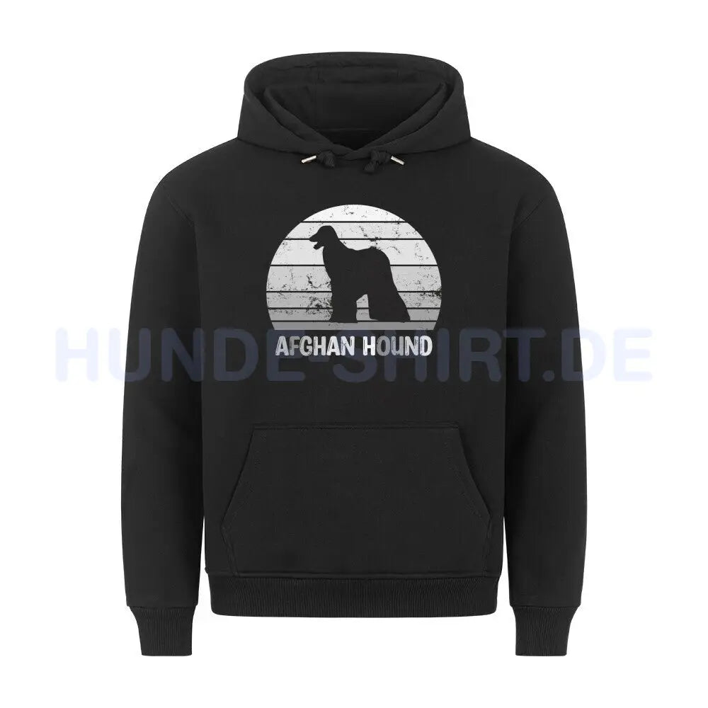 Premium Hoodie "Afghanischer Windhund" Schwarz – hunde-shirt.de