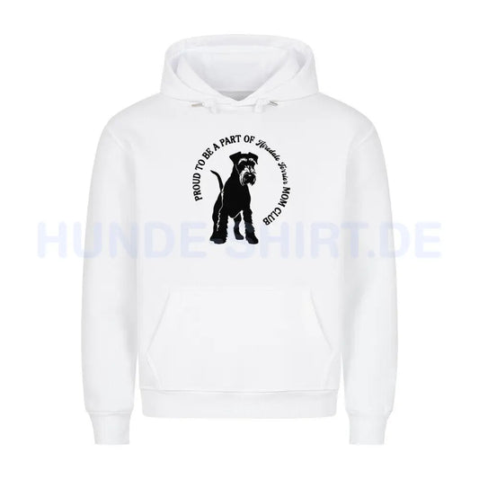 Premium Hoodie "Airedale Terrier - MOM CLUB" Weiß – hunde-shirt.de