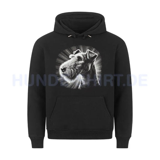 Premium Hoodie "Airedale Terrier - Shine" Schwarz – hunde-shirt.de