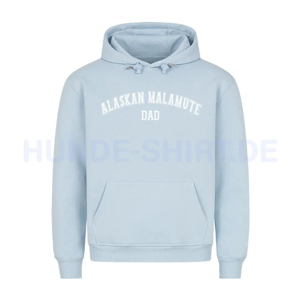 Premium Hoodie "Alaskan Malamute - DAD" Babyblau – hunde-shirt.de