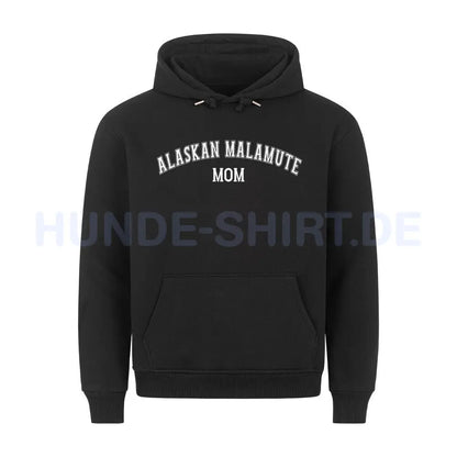 Premium Hoodie "Alaskan Malamute - MOM" Schwarz – hunde-shirt.de