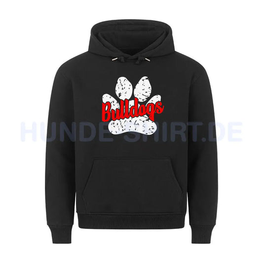 Premium Hoodie "American Bulldog - B-Paw" Schwarz – hunde-shirt.de