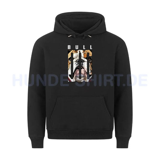 Premium Hoodie "American Bulldog - Face" Schwarz – hunde-shirt.de