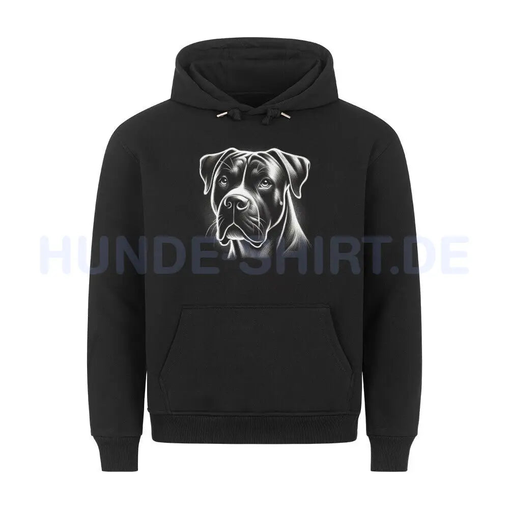 Premium Hoodie "American Bulldog - Shine" Schwarz – hunde-shirt.de