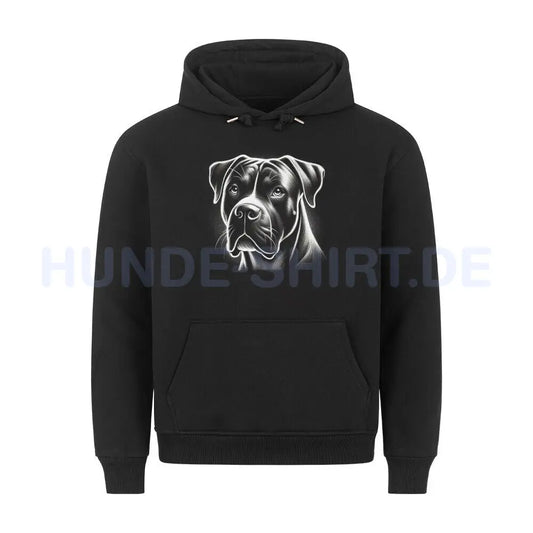 Premium Hoodie "American Bulldog - Shine" Schwarz – hunde-shirt.de