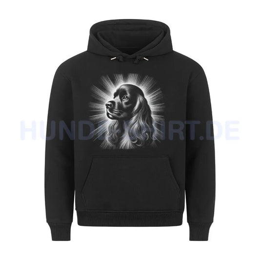 Premium Hoodie "American Cocker - Shine" Schwarz – hunde-shirt.de