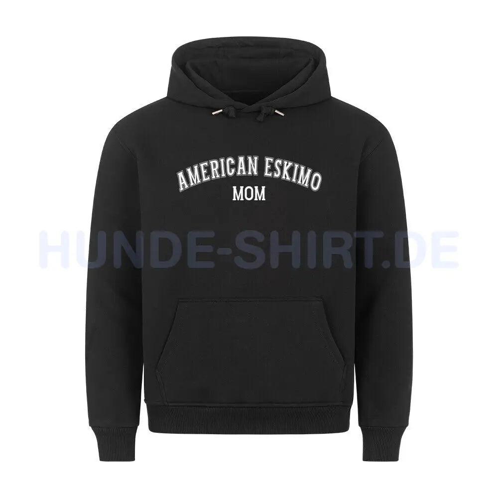 Premium Hoodie "American Eskimo - MOM" Schwarz – hunde-shirt.de