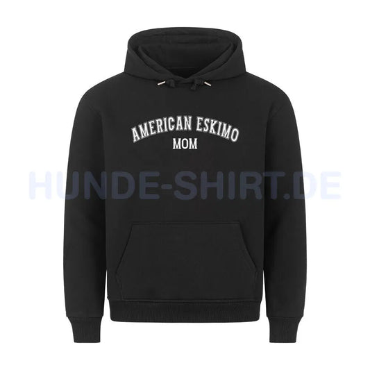 Premium Hoodie "American Eskimo - MOM" Schwarz – hunde-shirt.de