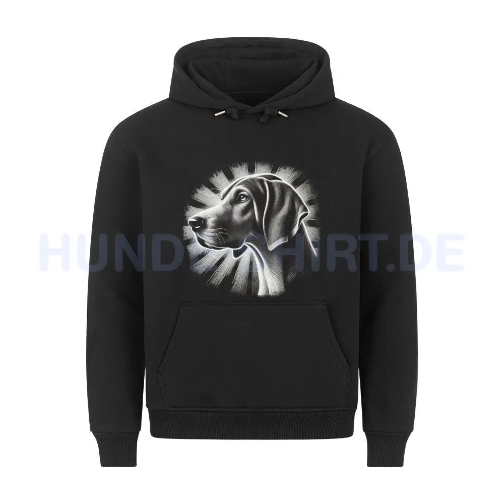 Premium Hoodie "American Foxhound - Shine" Schwarz – hunde-shirt.de