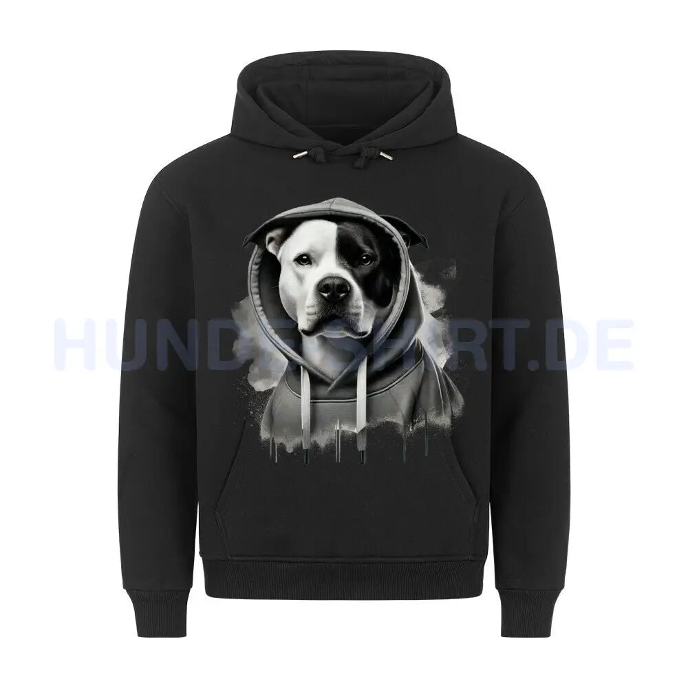 Premium Hoodie "American Pit Bull Terrier Hooded" Schwarz – hunde-shirt.de