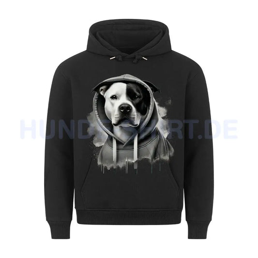 Premium Hoodie "American Pit Bull Terrier Hooded" Schwarz – hunde-shirt.de