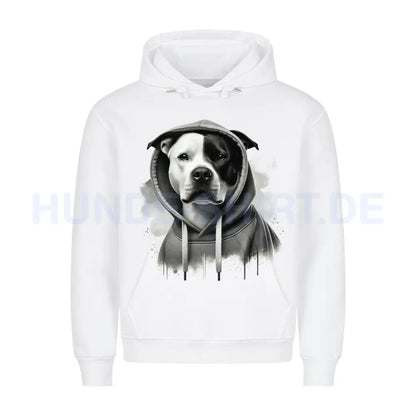 Premium Hoodie "American Pit Bull Terrier Hooded" Weiß – hunde-shirt.de