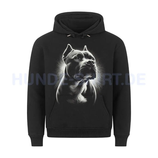 Premium Hoodie "American Pit Bull Terrier Lines" Schwarz – hunde-shirt.de