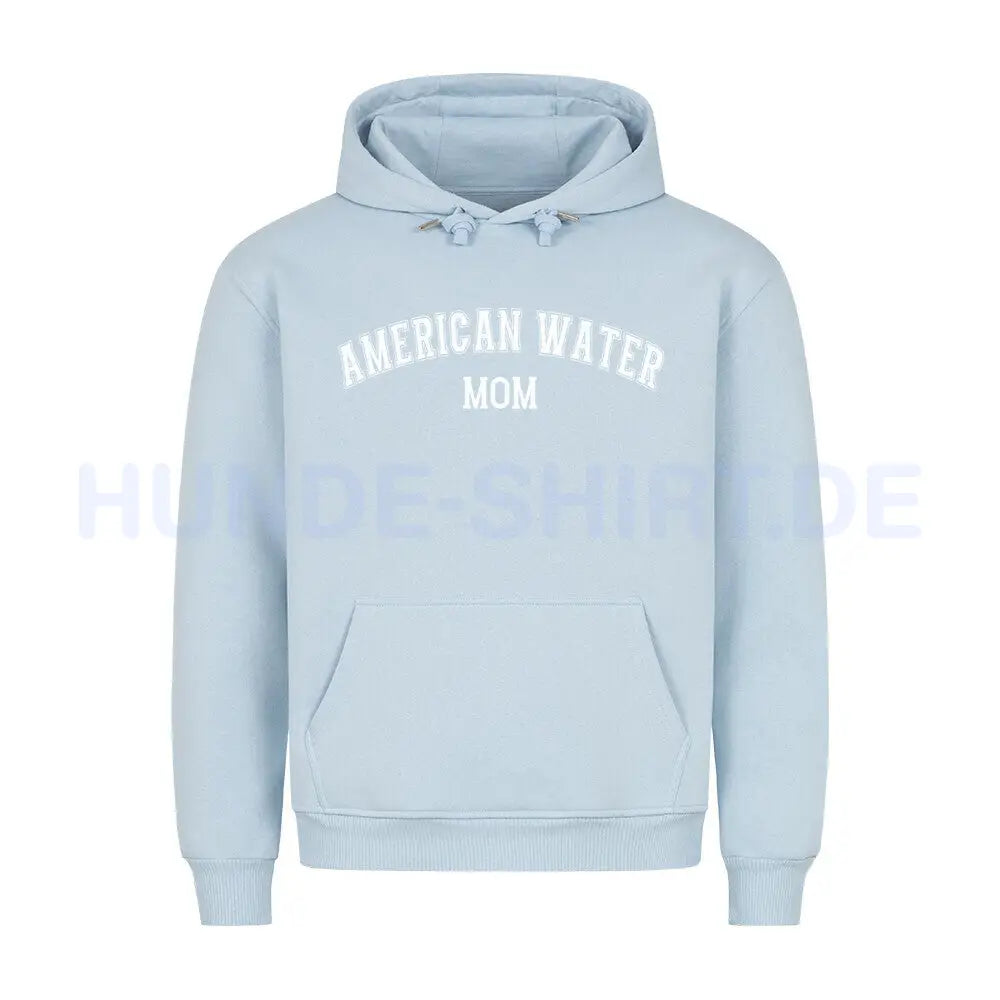 Premium Hoodie "American Water - MOM" Babyblau – hunde-shirt.de