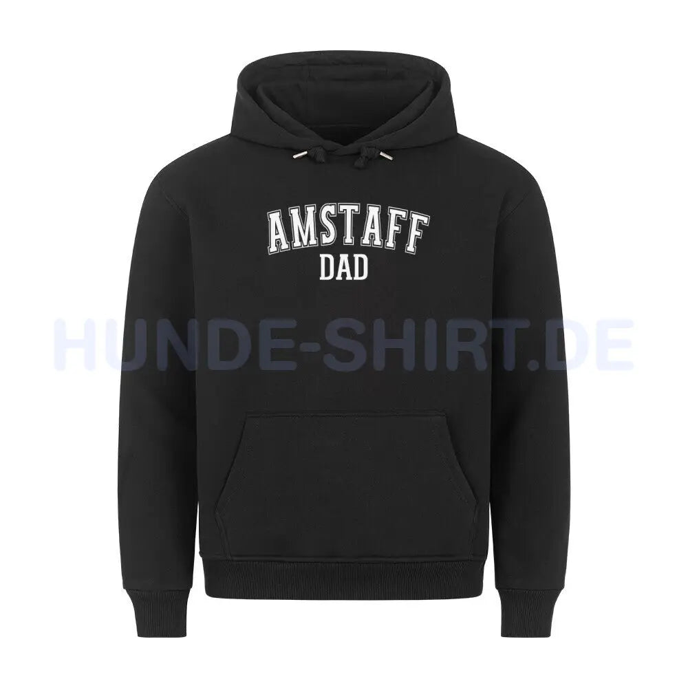 Premium Hoodie "AmStaff - DAD" Schwarz – hunde-shirt.de