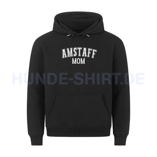 Premium Hoodie "AmStaff - MOM" Schwarz – hunde-shirt.de