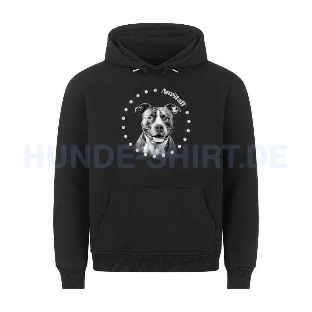 Premium Hoodie "AmStaff R" Schwarz – hunde-shirt.de