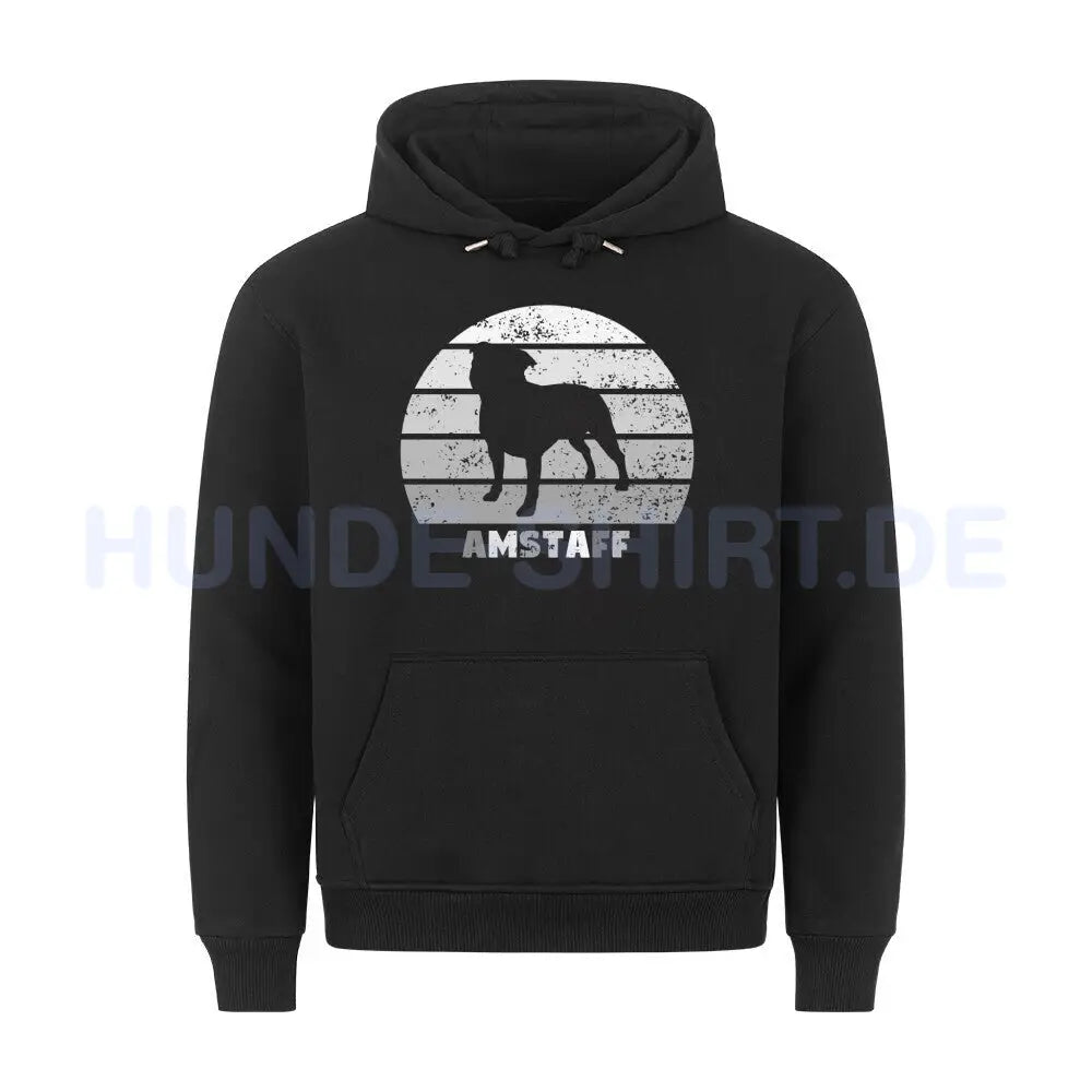 Premium Hoodie "AmStaff" Schwarz – hunde-shirt.de