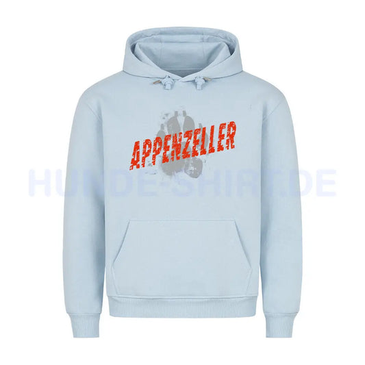 Premium Hoodie "Appenzeller Sennenhund - PAW" Babyblau – hunde-shirt.de