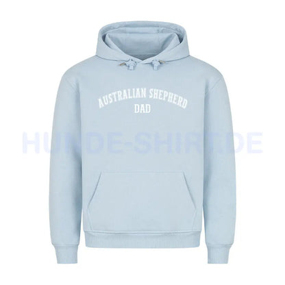 Premium Hoodie "Australian Shepherd - DAD" Babyblau – hunde-shirt.de