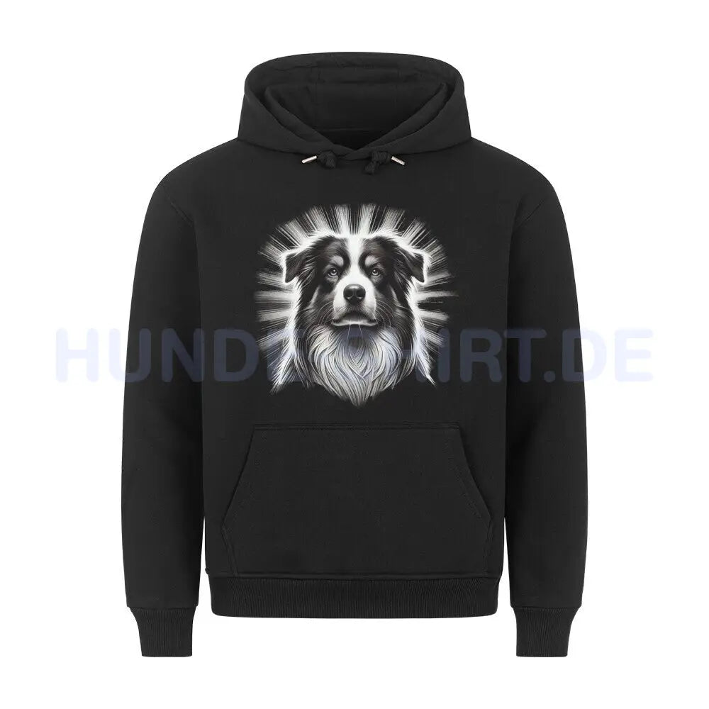 Premium Hoodie "Australian Shepherd - Shine" Schwarz – hunde-shirt.de