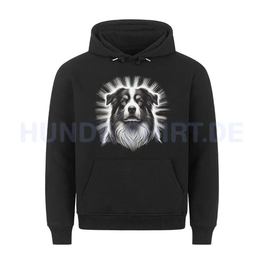 Premium Hoodie "Australian Shepherd - Shine" Schwarz – hunde-shirt.de