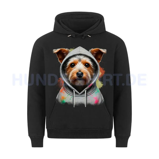 Premium Hoodie "Australian Terrier Hooded" Schwarz – hunde-shirt.de