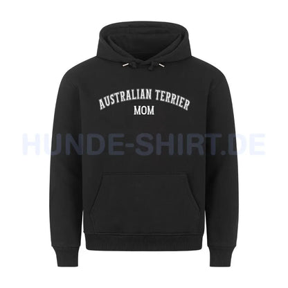 Premium Hoodie "Australian Terrier - MOM" Schwarz – hunde-shirt.de