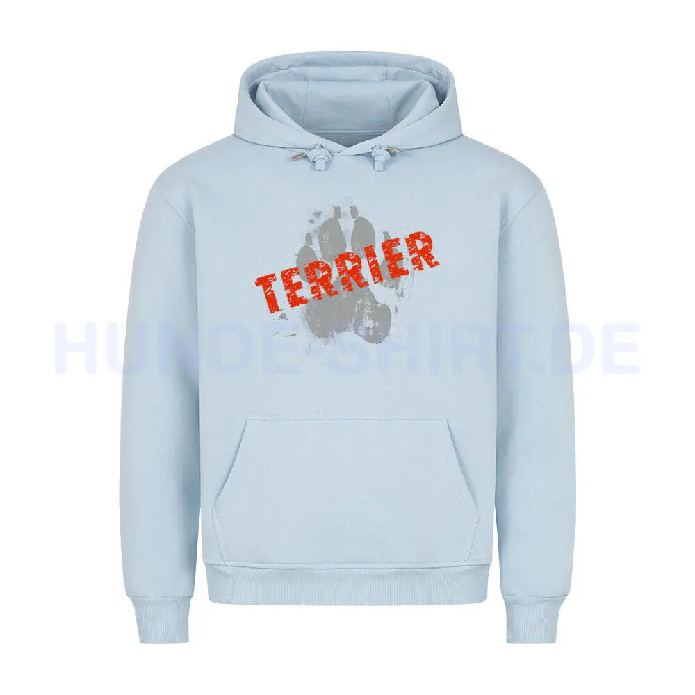 Premium Hoodie "Australian Terrier - PAW" Babyblau – hunde-shirt.de