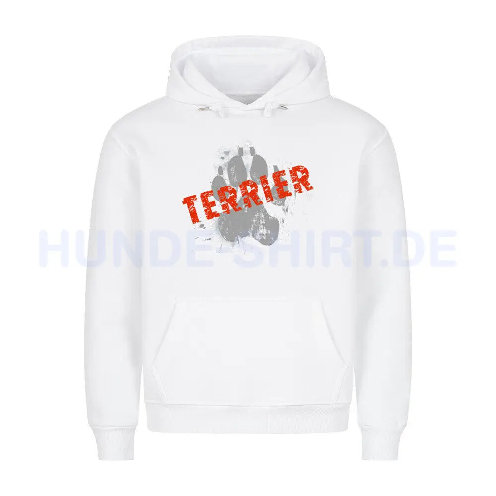 Premium Hoodie "Australian Terrier - PAW" Weiß – hunde-shirt.de