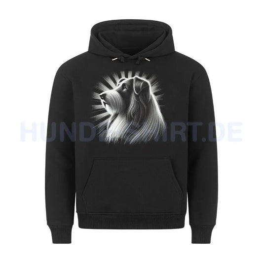 Premium Hoodie "Bearded Collie - Shine" Schwarz – hunde-shirt.de