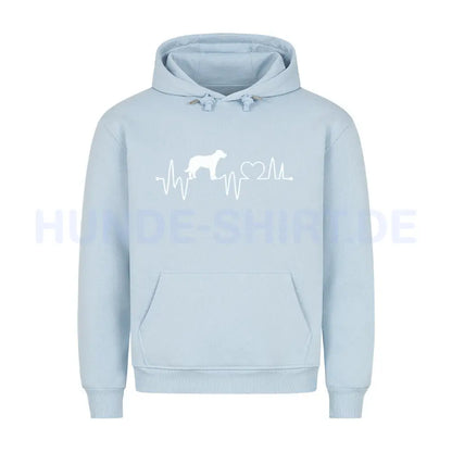 Premium Hoodie "Beauceron - Heartbeat" Babyblau – hunde-shirt.de